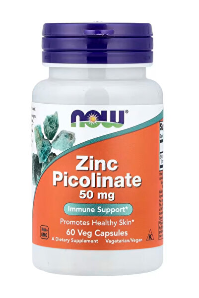 Now Foods Supplements, Zinc Picolinate 50 mg, Supports Enzyme Functions, Immu...