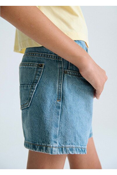 MAYORAL Girl's Denim Shorts Blue