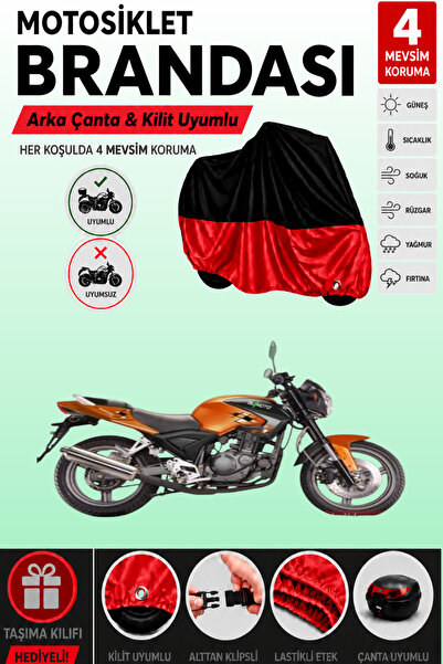 Cemku Double Black Top - Red Bottom, Rear Bag Compatible Bumoto/Jinling Ventu...