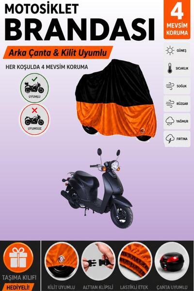 Cemku Double Black Top - Orange Bottom, Rear Bag Compatible Arora Ar 50-20 To...
