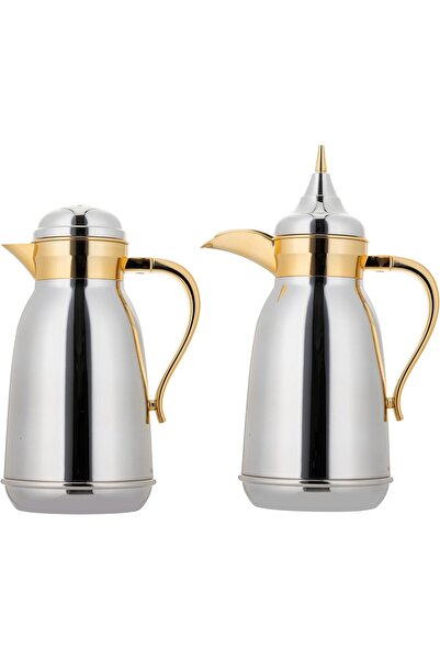 ALSAIF JUDIA 2- Pieces Coffee and Tea Vacuum Flask, leak-proof and keeps drin...