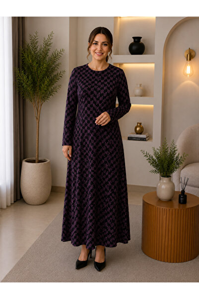 MK MODA BAŞAK BÜYÜK BEDEN ELBİSE PAMUK ESNEK