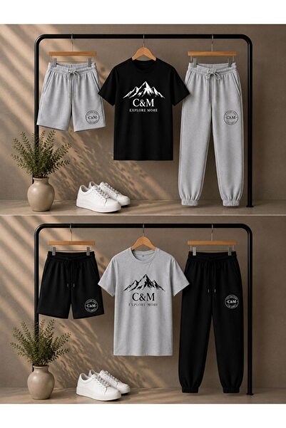 cm buseyiz C&M Set combinat unisex din 2 piese, set imprimat din 6 piese, pen...