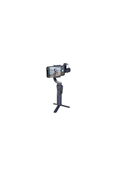 porodo 3-Axis Ai Tracker & Light Gimbal Stabilizer - Black
