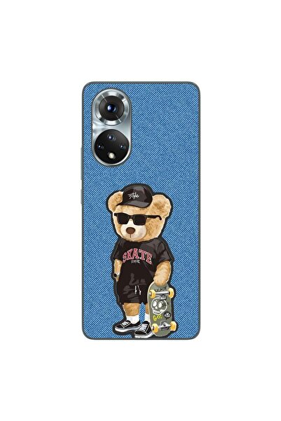 OEM Case compatible with Honor 50 Silicone Gel Tpu Pattern Bear Skate Fashion