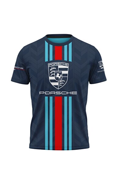 OEM Tricou barbati Porsche , maneca scurta multicolor D171
