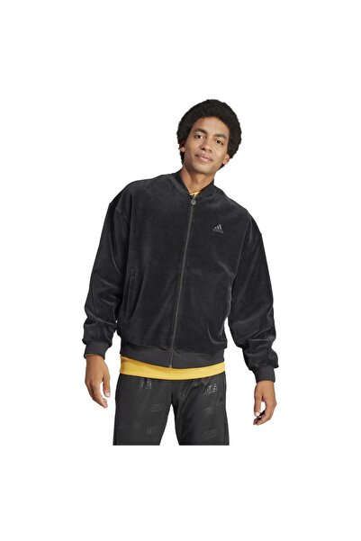 adidas Jachetă bărbătească reversibilă cu imprimeu în relief, mărimea L