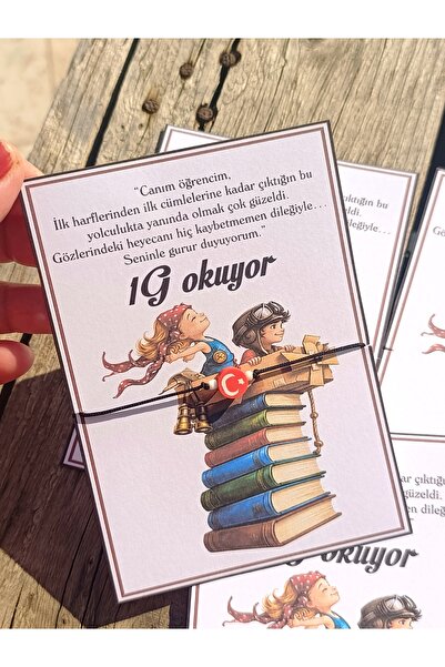 GHL STORY OKUMA BAYRAMI AY YILDIZLI BİLEKLİK TATİL HEDİYESİ KARNE HEDİYESİ 10...