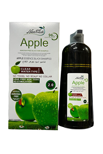 nice fresh شامبو لون الشعر أبل أسود طبيعي 2.0 96 ساعة 500 مل