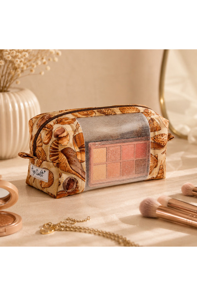 Ays Quilt Transparent Detailed Makeup Bag – Large Travel Organizer