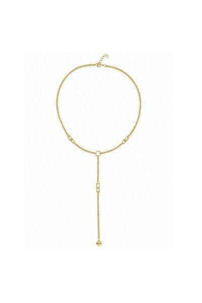 OEM Lănțișor Gold Y Necklace cu Inimă din Oțel Inoxidabil – Waterproof, Elega...