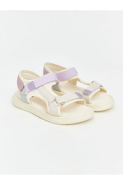 LC Waikiki Sandale pentru fete cu velcro Sparkly Choices de la Shining Store