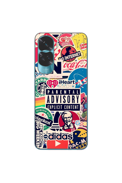 OEM Husa compatibila cu Honor 90 Lite 5G Silicon Gel Tpu Model Pop Art Brands
