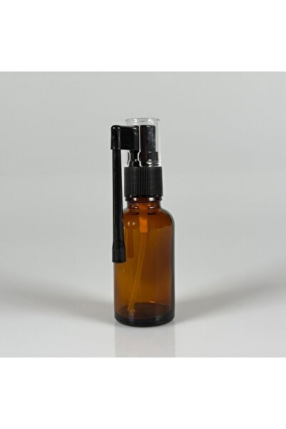junibeliw 2 pieces 30 ml multi-purpose amber brown glass bottle with long noz...