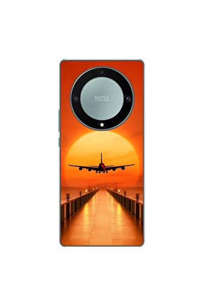 OEM Husa compatibila cu Honor Magic 5 Lite Silicon Gel Tpu Model Airplane Sunset