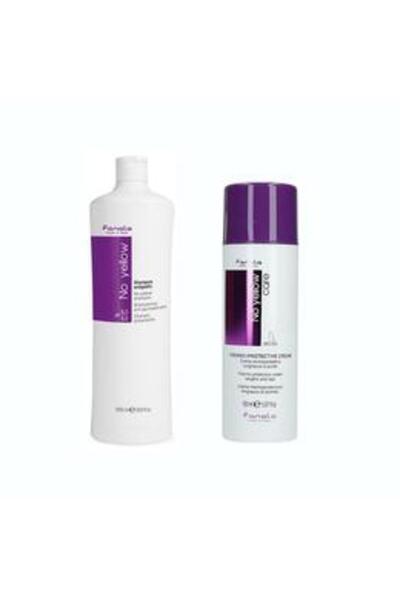 Fanola Pachet Impotriva Tonurilor de Galben - No Yellow: Sampon, 1000 ml + Cr...