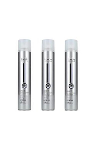 Londa Professional Pachet 3 x Fixativ cu Fixare Extrem de Puternica - Lock It...