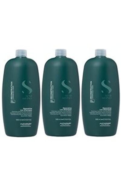 Alfaparf Milano Pack of 3 x Reconstruction Shampoo for Damaged Hair - Semi Di...
