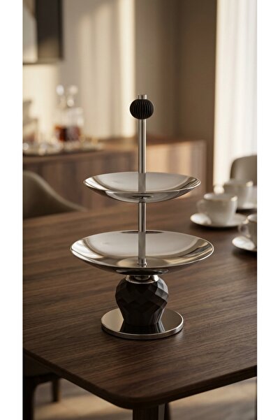 Generic Elegant and luxuriously designed serving stand for sweets and nuts, p...