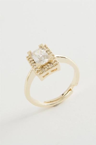 Marsilyan Nvdn- Rectangular Single Stone Ring Iegrs-Nvdn1