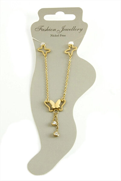 Marsilyan Nvdn- Butterfly Luxury Steel Anklet Iegrs-Nvdn1