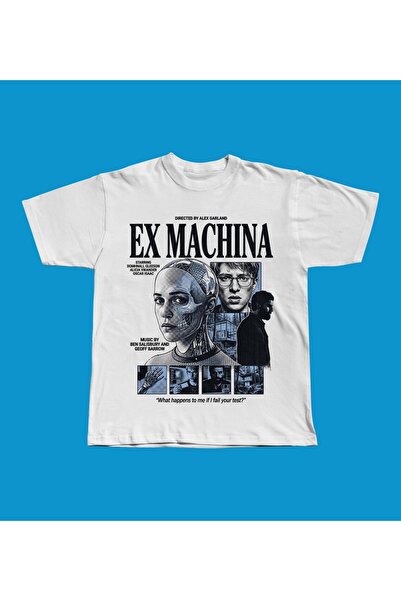 Grafftee Clothing Tricou oversize unisex cu imprimeu Ex Machina