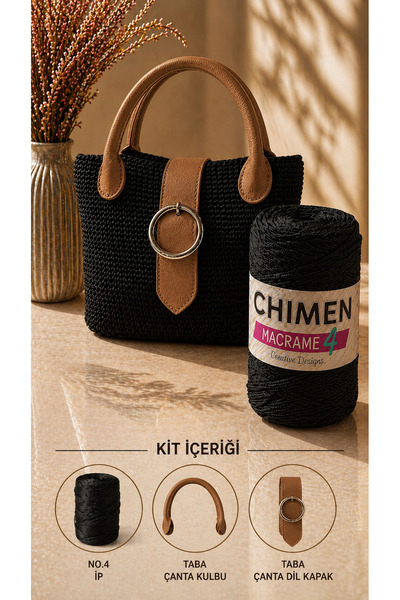 thekam Black - Tan Kit No.4 Rope Tan Bag Handle and Cover