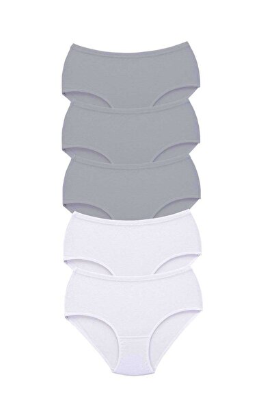 Royaleks 5 Pieces Tutku Women's High Waist Bato Thick Rubber Panties S11