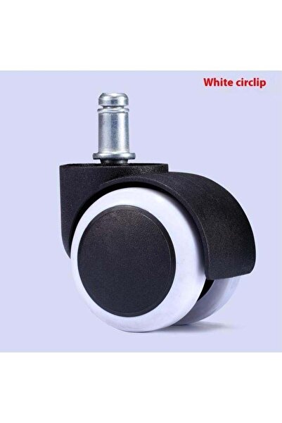 Generic 5-Piece Heavy Duty Office Chair Caster Wheel Set Black/White - Floor ...