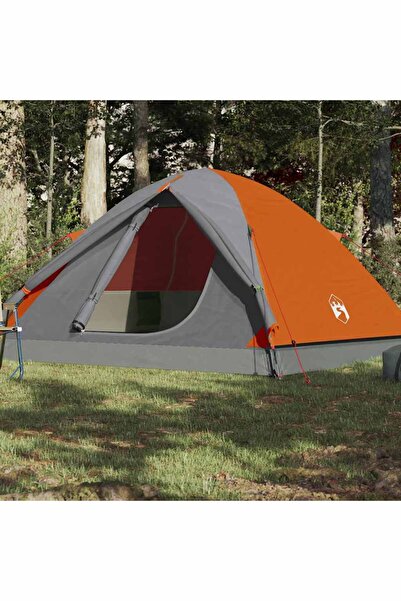 vidaxl Cort de camping cupola 6 persoane, portocaliu, impermeabil