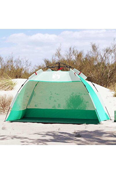 vidaxl Cort camping 2 persoane verde marin impermeabil setare rapida
