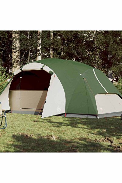 vidaxl Cort de familie Crossvent pentru 8 persoane, verde, impermeabil