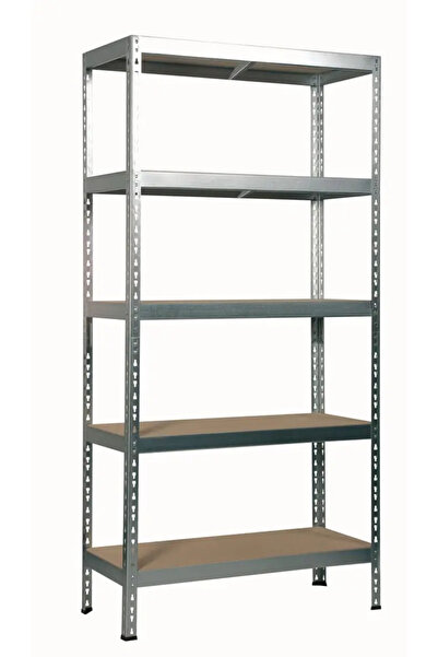 TKT Raft metalic cu 5 polite TKT, capacitate 265 kg/polita, 180x92x46 cm, Arg...