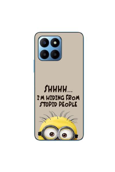 OEM Husa compatibila cu Honor X8 5G Silicon Gel Tpu Model Mesaj Minion Shhhh