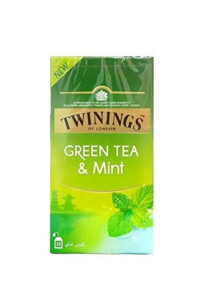 Twinings Mint Green Tea Bags-25 per pack