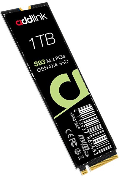 ADDLINK M.2 PCle GEN 4x4 SSD 7400 MB/sn Okuma/Yazma Hızı S93M2P