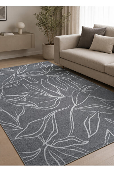 Flex Living Room/Bedroom Carpet, Fayno Model 7102/160, Grey Non-slip