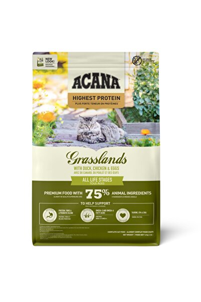 Acana Grasslands Highest Protein (Yüksek Protein) Kedi Maması 1,8kg