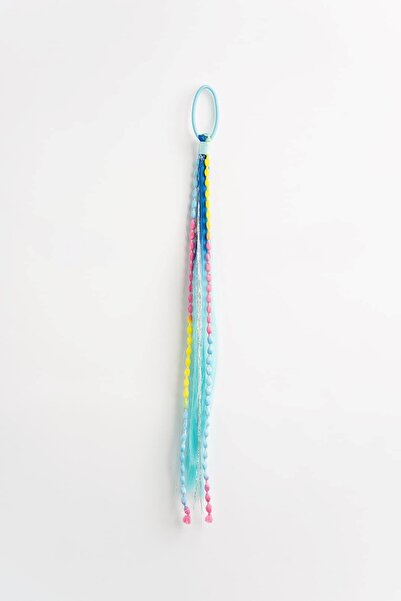 Banamio Balloon Braided Tinsel Detailed Elastic Hair Clip