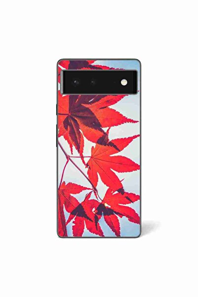 OEM Husa compatibila cu Google Pixel 6 Silicon Gel Tpu Model Frunze de toamna