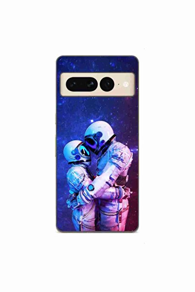 OEM Калъф, съвместим с Google Pixel 7 Pro, силиконов гел TPU модел, Двойка ас...