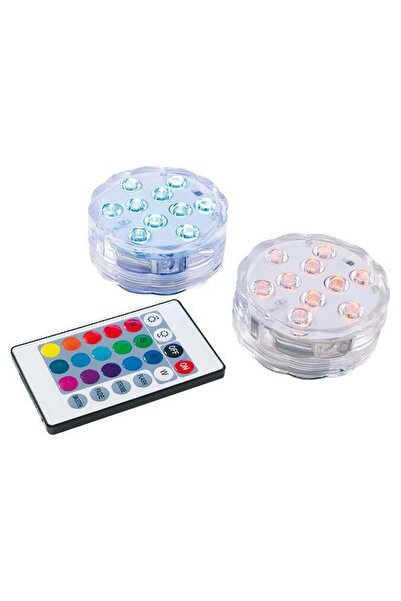 İdeen Welt Su Altı Led Lamba 2'li Set Dimmerli - 6 Adet Pil Dahil