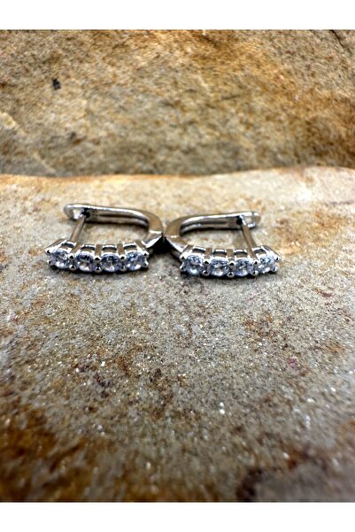 Consuela Fine 925 silver earrings with white, decorative stones