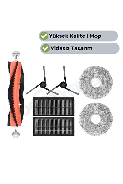 robotyedek Set de mopuri cu filtru Hepa compatibil Mova E40 Ultra - 7 piese
