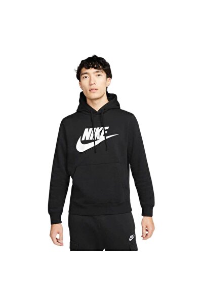 Nike Hanorac sportiv pentru bărbați, din fleece, cu imprimeu, mărimea L
