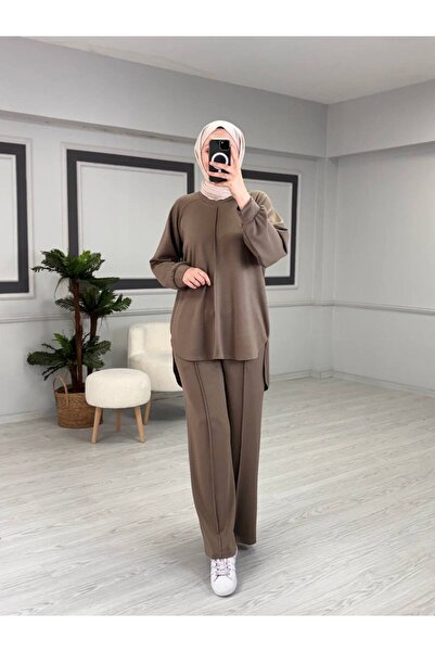KardelenButik Summer Sports Suit with Stitching Detail Ru00005