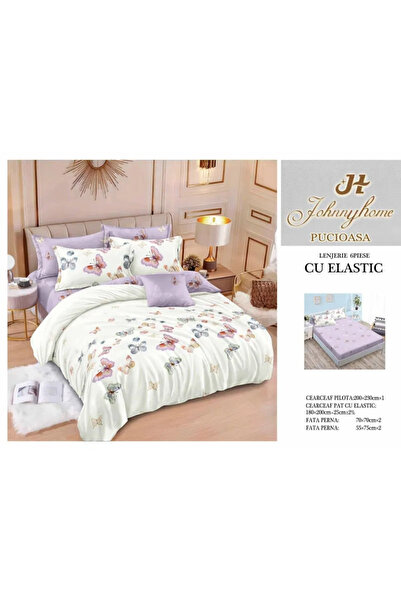 Pucioasa Lenjerie de pat Finet 6 piese cu elastic-T293