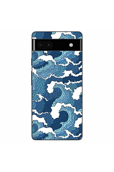 OEM Husa compatibila cu Google Pixel 6A Silicon Gel Tpu Model Crazy Waves