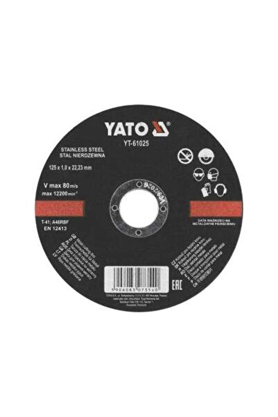 yato Disc Tăiat Metal Și Oțel Inoxidabil 125X1.0X22.2Mm