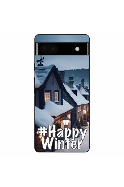 OEM Husa compatibila cu Google Pixel 6A Silicon Gel Tpu Model Happy Winter